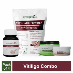 Vitiligo Combo = VitiCare Tablet + Viti Care Powder + Viti Care Cream + Aloevera Gel