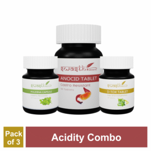 Acidity Combo = Anocid Tablet + D-Tox Tablets + Phudina Capsules